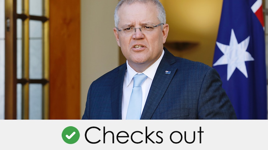 scott morrison's claim checks out