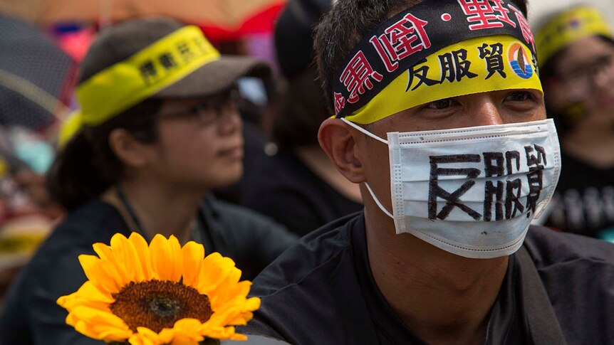 Taiwanese student protesters