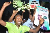 Nigerians celebrate Muhammadu Buhari's election
