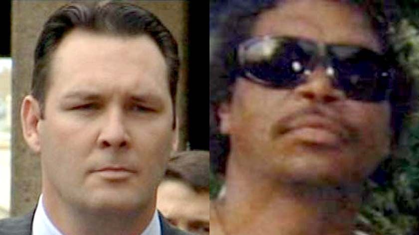 Death in custody: Chris Hurley (left) and Cameron Doomadgee (right)