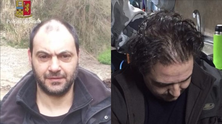 Giuseppe Ferraro and Giuseppe Crea were arrested after their bunker was found in Maropati.
