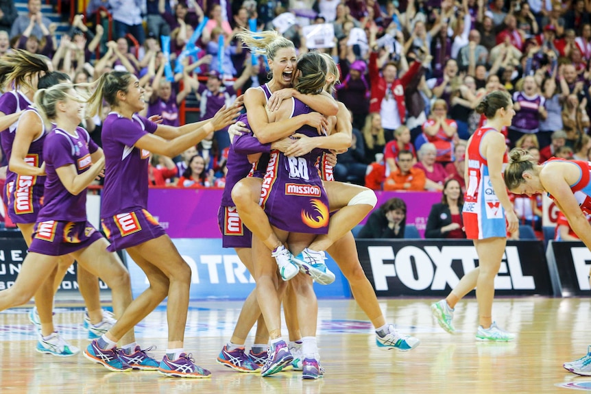 Firebirds celebrate championship win over Swifts