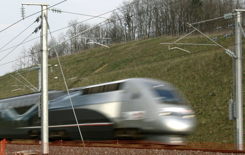 The TGV train hurtles into the record books.