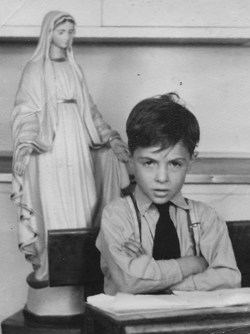 Black and white photo of ABC long-serving employee Julie Peters as a child in the 1950s