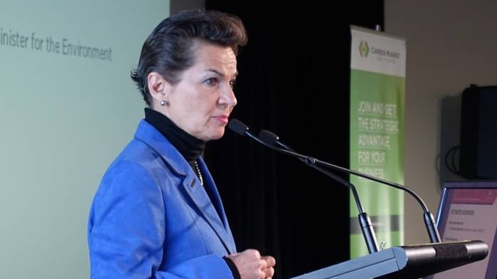 UN Climate change negotiator Christiana Figueres speaking in Melbourne in May.