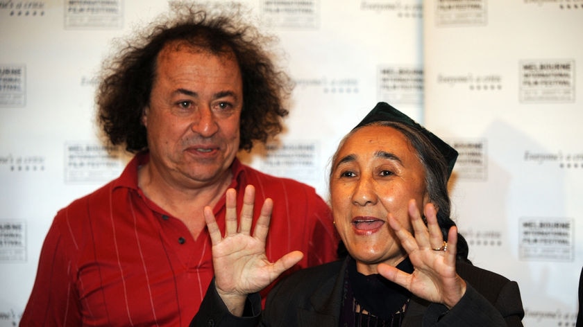 Rebiya Kadeer, pictured with festival director Richard Moore, is seen as a terrorist by the Chinese Government.