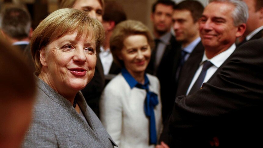 Angela Merkel after coalition talks collapse