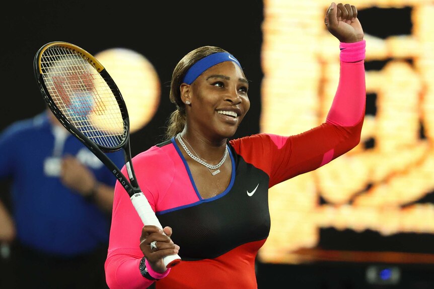 Serena Williams beats Simona Halep to set up Open against Naomi Osaka - ABC News