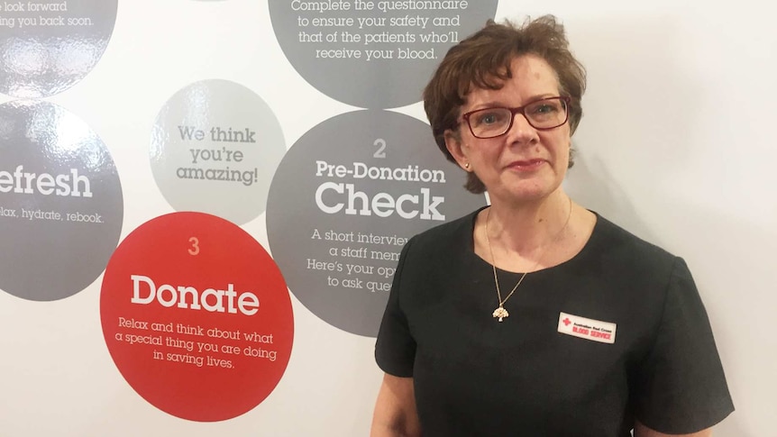 Ann Harvey, Red Cross Blood Service.