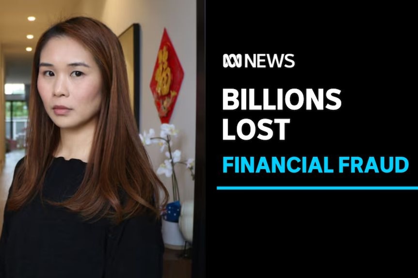 Billions Lost, Financial Fraud: A woman with long brown hair stands in a corridor.