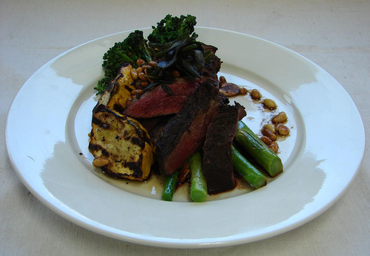 Red winemarinated kangaroo steak ABC Everyday