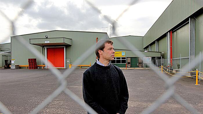 Louis Wolthers, the McCain Foods Regional President for Australia, at the Penola McCain Foods plant, October 2013