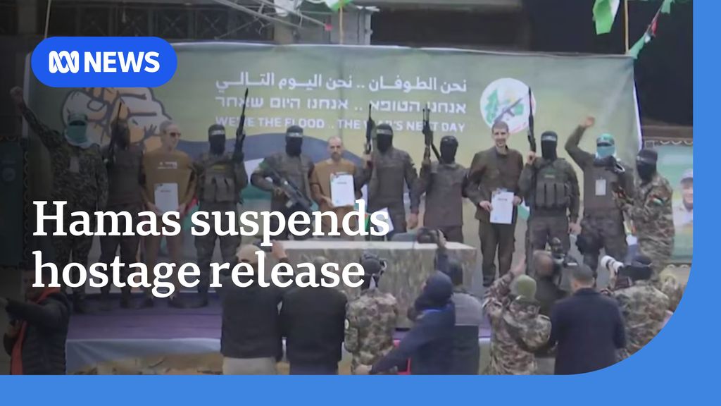 Hamas suspends hostage release accusing Israel of violating ceasefire ...