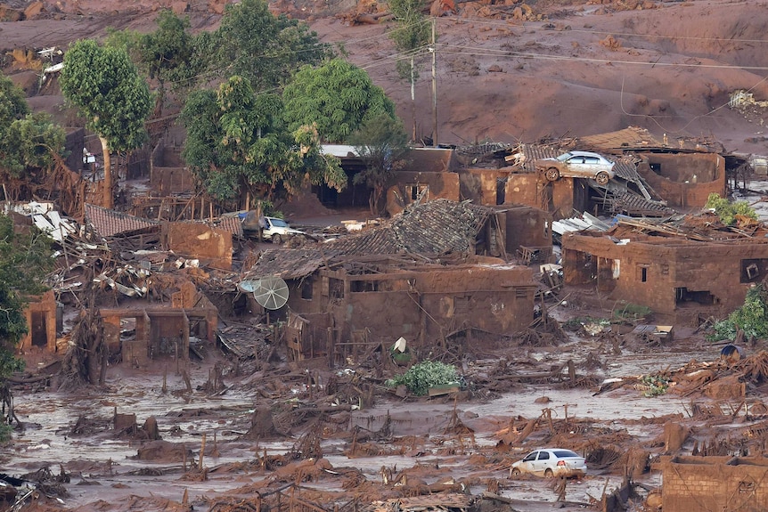 At least 17 people are dead, and dozens missing after two dams burst in south eastern Brazil on Nov 6 2015