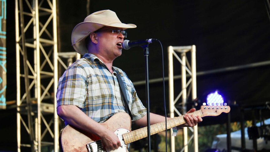 Violent Femmes frontman Gordon Gano on stage