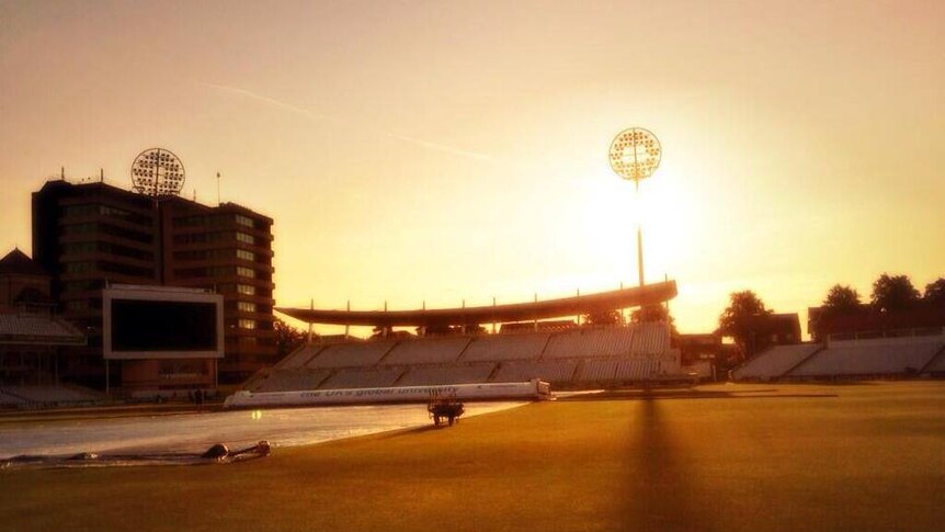 Sun rises over Trent Bridge