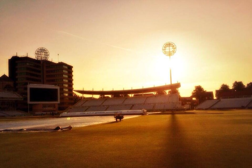 Sun rises over Trent Bridge