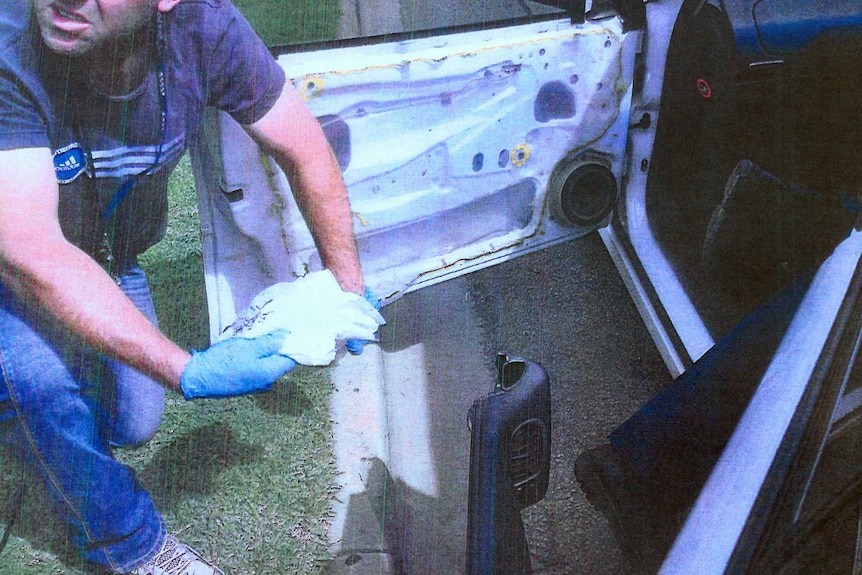 Drugs allegedly found concealed in bikie van