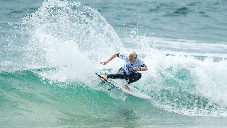 2017 World Junior surfing champion Ethan Ewing