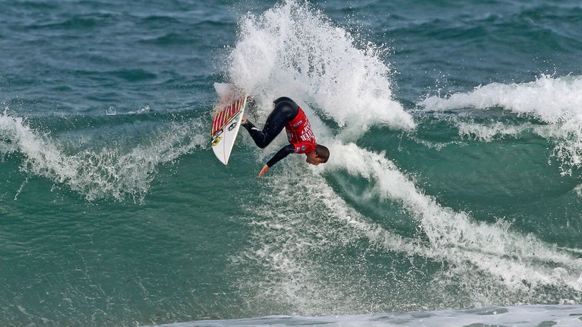 Lennox Head surfer, Anthony Walsh, in Cold Water Classic in Tasmania.