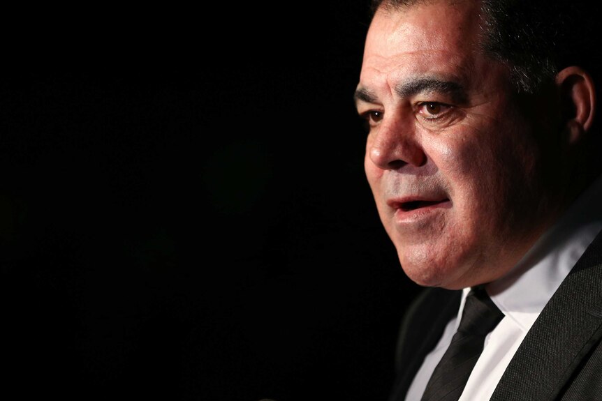 Mal Meninga speaks to the media during the 2018 NRL Hall of Fame at the SCG on August 1, 2018.