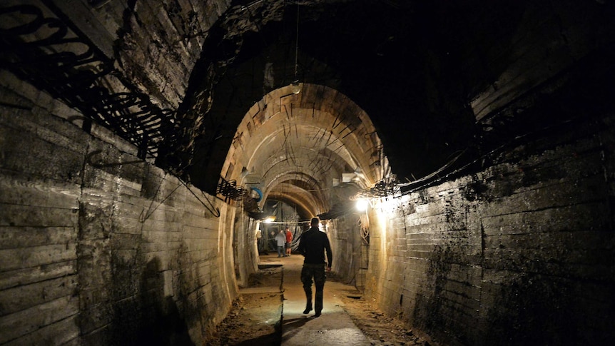 Underground galleries under Ksiaz castle, Poland