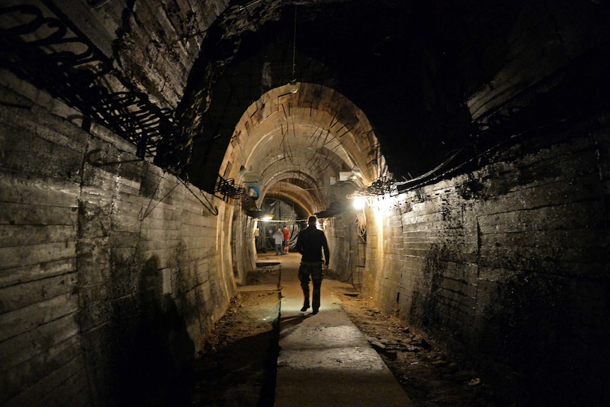 Underground galleries under Ksiaz castle, Poland