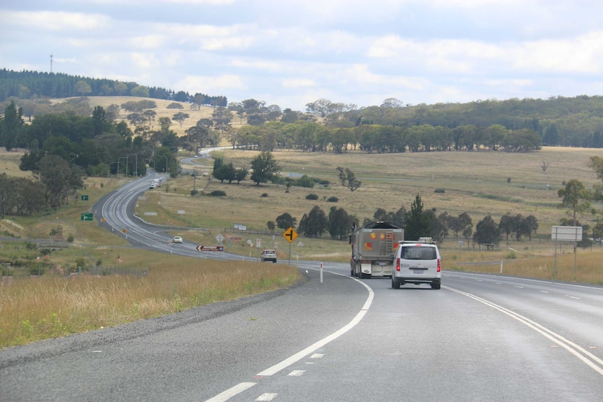 A highway winding through country NSW.