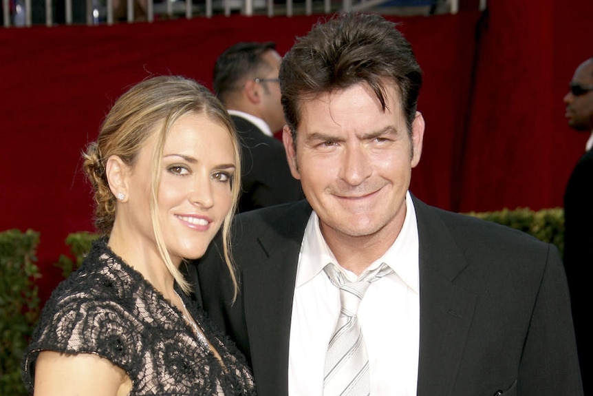 Charlie Sheen and Brooke Mueller