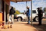 A photo of voters in Santa Teresa lining up to vote in the Northern Territory election.