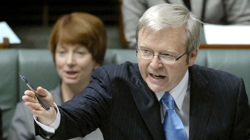 Kevin Rudd says the Coalition should be ashamed of itself.