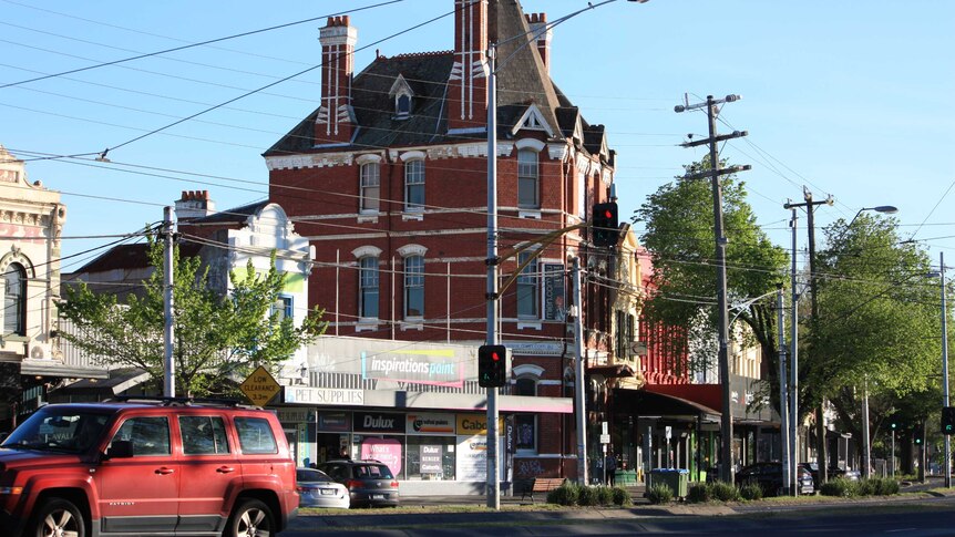 A heritage shopping development on Queens Parade, Fitzroy North.