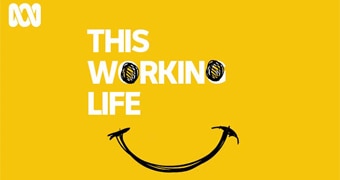 Podcast art for ABC's This Working Life: a smiley face with eyes as the 'o's in the title This Working Life