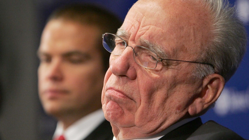 News Corp chief executive Rupert Murdoch and son Lachlan.
