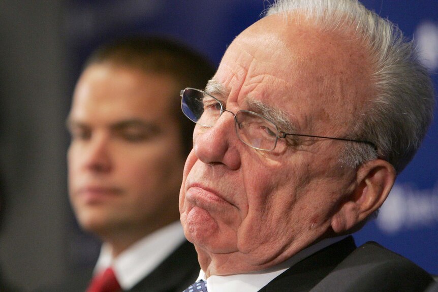 News Corp chief executive Rupert Murdoch and son Lachlan.