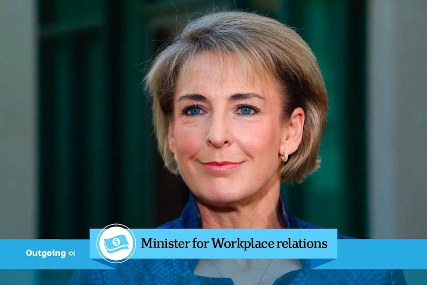 Michaelia Cash is the outgoing Employment Minister.