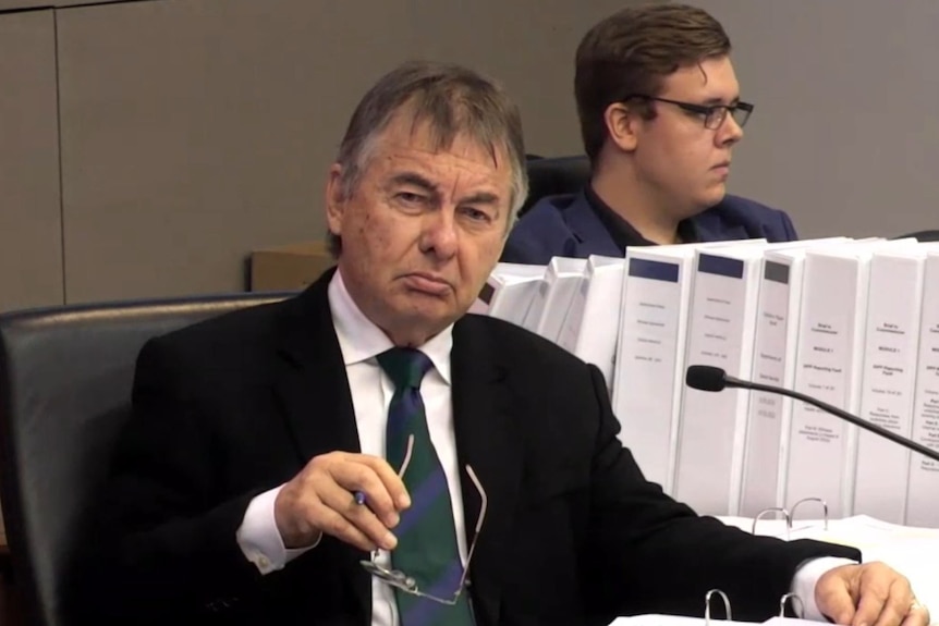 Walter Sofronoff during the Commission of Inquiry into Forensic DNA Testing in Queensland
