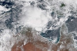 Satellite map of tropical low