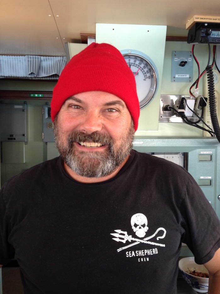 Adam Meyerson, captain of Sea Shepherd anti-whaling ship Ocean Warrior.