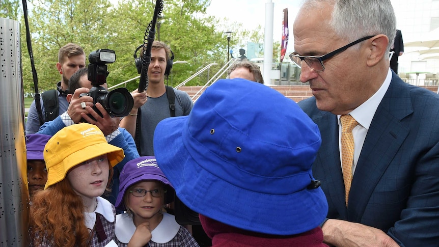 Malcolm Turnbull at John Howard Questacon walk launch