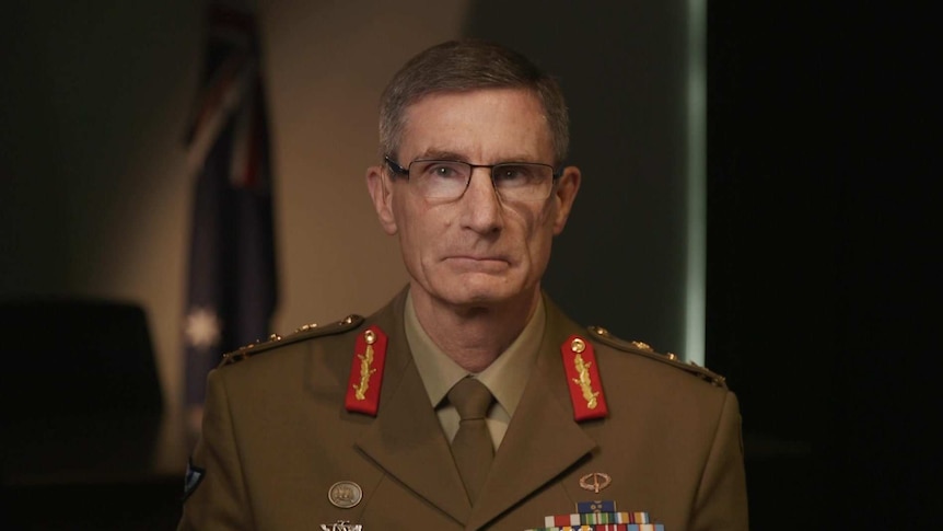 General Angus Campbell wears his uniform