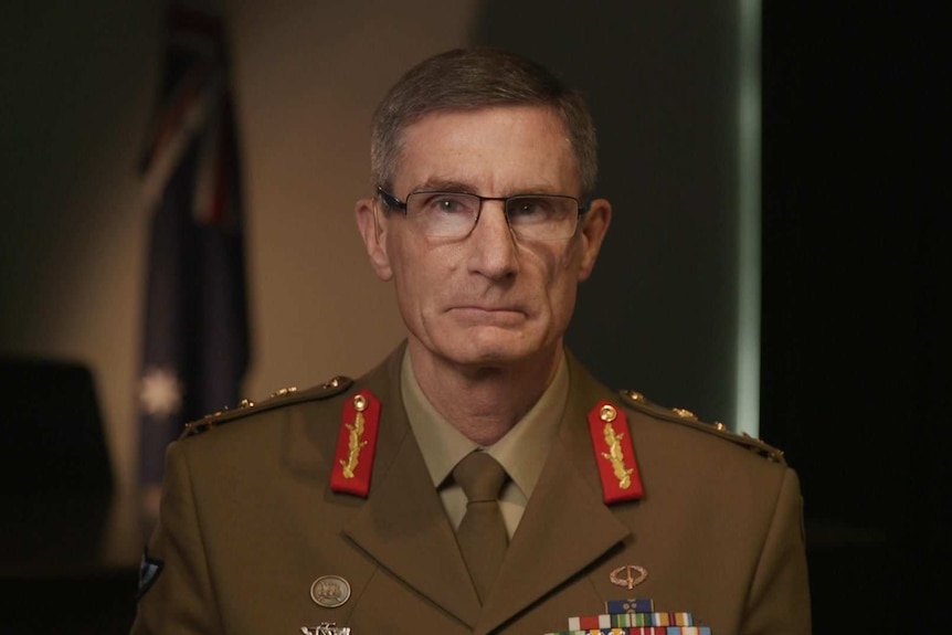 General Angus Campbell wears his uniform