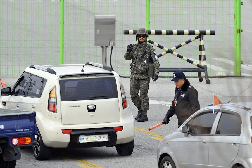 South Korea - North Korea military checkpoint