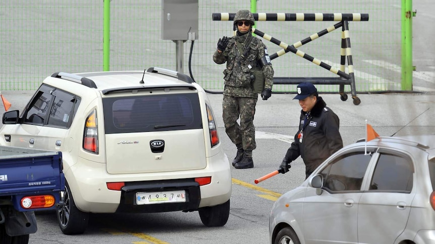 South Korea - North Korea military checkpoint