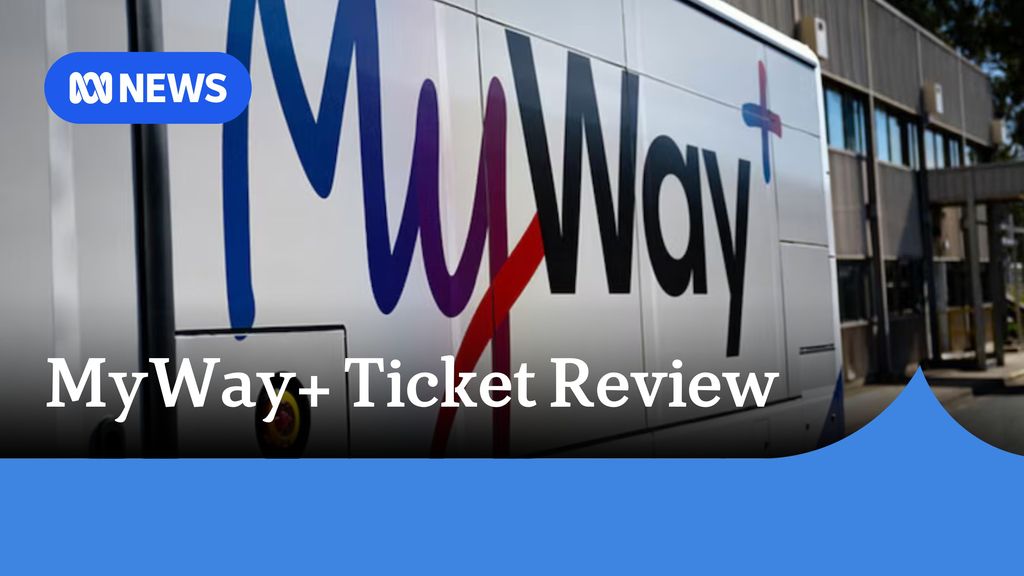 MyWay+ Ticket Review: A large MyWay poster.