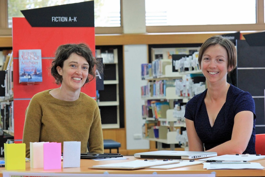 Emily Bullock and Kate Gross of the Story Island