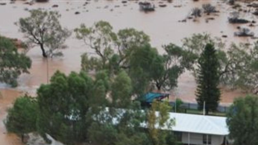 Thunderstorms and torrential rain have isolated outback residents, including those in the Anna Creek homestead.