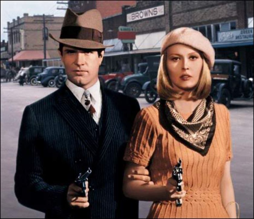 Bonnie and Clyde from the 1967 movie.