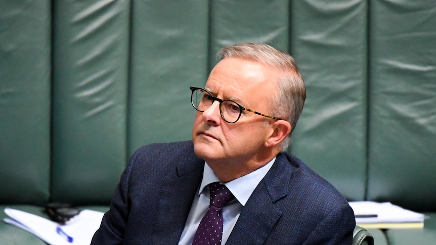 Anthony Albanese treads carefully around Scott Morrison’s ‘giveaway’ budget as battle lines are drawn for election – ABC News