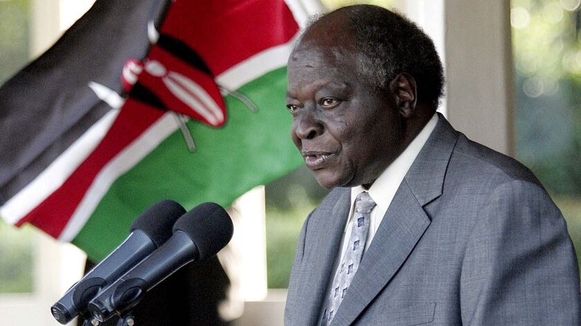 Kenyan President Mwai Kibaki